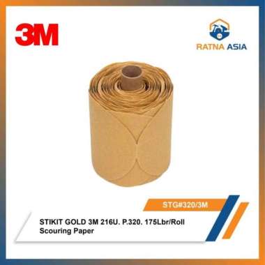 Gold Disc Roll Stikit 3M 216U 5 (127mm) x Grade P320 Discs 175