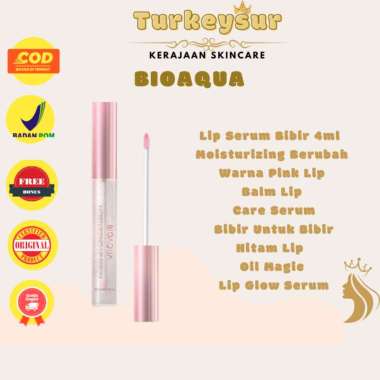 BIOAQUA Lip Serum Bibir 4ml Moisturizing Berubah Warna Pink Lip Balm Lip Care Serum Bibir Untuk Bibi