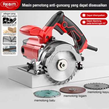 Gergaji Kayu Listrik Circular Saw Baru +3 mata gergaji