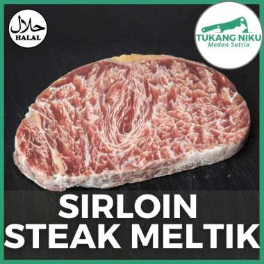 SIRLOIN WAGYU MELTIK - DAGING SAPI HALAL PREMIUM HAS LUAR BBQ MELTIQUE BEEF FRESH FROZEN SEGAR BEKU 