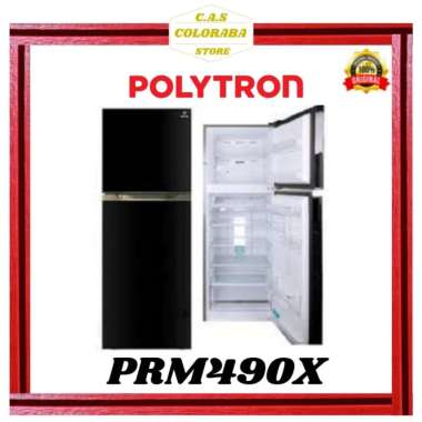 KULKAS POLYTRON PRM490X KULKAS 2 PINTU 350L KULKAS POLYTRON 2 PINTU