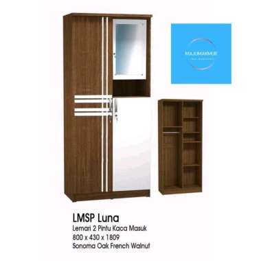 LEMARI PAKAIAN BAJU 2 PINTU LMSP LUNA GSTAR