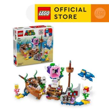 LEGO Super Mario 71432 Dorrie's Sunken Shipwreck Adventure Expansion Set (500 Pieces) Mainan Balok (