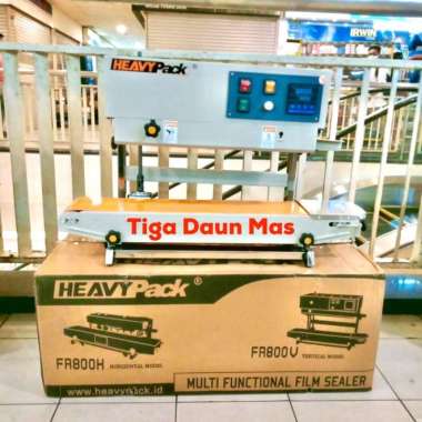 Continous Band Sealer Mesin segel plastik FR-800PV Vertikal HEAVYPACK