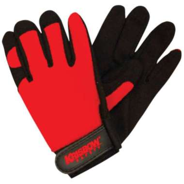 Krisbow Work Glove Sarung Tangan Safety Size M - Red Srsg200