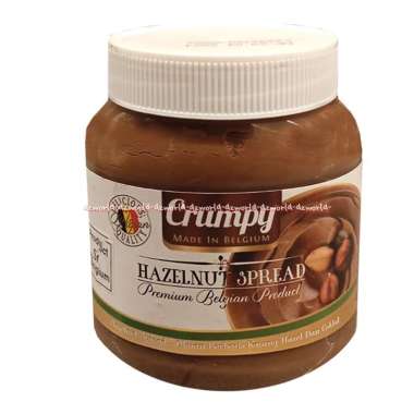 Crumpy Hazelnut Spread Jam 400gr Premium Belgium Product Selai Roti Kombinasi Kacang Coklat Deliciou