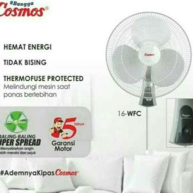 WALL FAN 16-WFC COSMOS / KIPAS ANGIN 16 inch 16WFC COSMOS / 16 WFC WALL FAN COSMOS