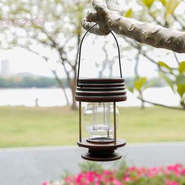 Lampu Gantung Tenaga Surya Tahan Lama untuk Outdoor / Taman / Teras Multicolor