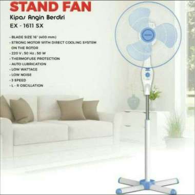 MASPION EX-1611 SX STAND FAN 16 inch / KIPAS ANGIN BERDIRI MASPION EX1611SX / MASPION EX 1611SX
