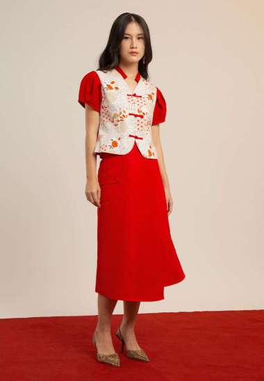 Minimal Melvee GWYN Skirt Red XL RED