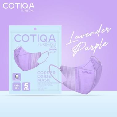 Masker Duckbill 3D 4 Ply isi 5pcs Cotiqa Tembaga Copper Oxide Lavender Purple