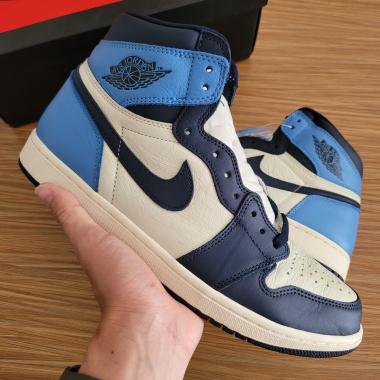 Air Jordan 1 Retro High UNC Obsidian Blue || university white black