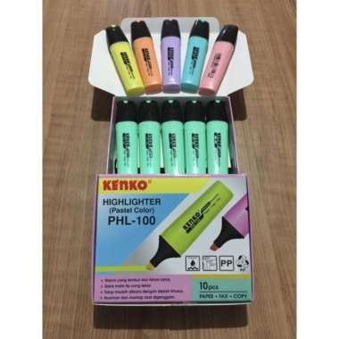Highlighter Kenko PHL-100 Warna Pastel Orange Pastel
