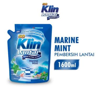 Promo Harga So Klin Pembersih Lantai Biru Marine Mint 1600 ml - Blibli