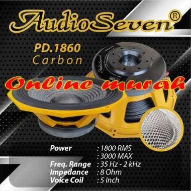 speaker komponent audio seven pd 1860 / pd1860 18 inch 1 buah original Multicolor