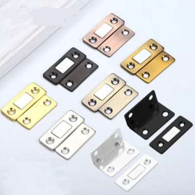 Magnet pintu lemari laci Catches Magnet / Magnetic Door Closer Stopper Siku Putih