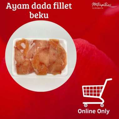 Ayam dada slice, daging ayam fillet beku, daging ayam frozen