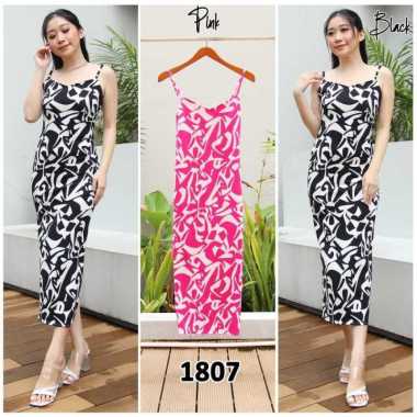 1807 Longdress Sexy/Dress Party/Dress Sexy/Dress Korea/Long Dress Pink - L