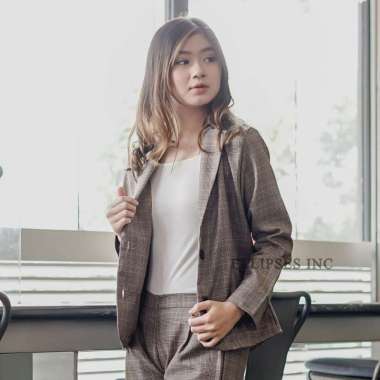 ELLIPSESINC Blazer & Celana Kotak / Set Blazer Kerja / Madison Blazer & Chloe Plaid Pants CHLOE PLAI