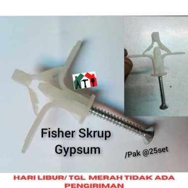 Fisser Skrup Gypsum Set Fisher Sekrup Piser Gipsum Viser