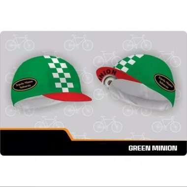 CYCLING CAP TOPI SEPEDA (GREEN MINION)