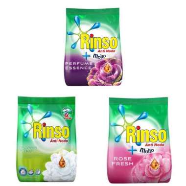 Promo Harga Rinso Anti Noda Deterjen Bubuk + Molto Classic Fresh 770 gr - Blibli