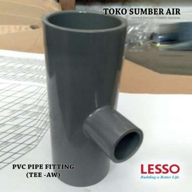 PVC TEE - FITTING T - AW - MERK LESSO 1 1/4 X 1/2 INCH per DUS