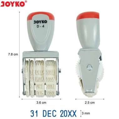 JOYKO DATE STAMP D-4 LUNAS STEMPEL TANGGAL CAP STAMPEL PERLENGKAPAN KANTOR SEKOLAH ALAT TULIS BAK ST