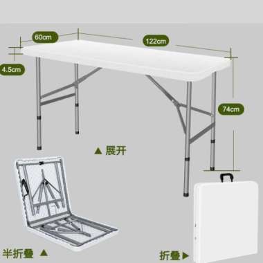 Murah Meja Lipat Koper Hpl Aluminium-Meja Lipat Portable - Kaki Kotak Multicolor