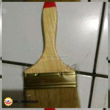 Brush / Kuas Gagang Kayu / Kuas Tangan / Kuas Cat 4" Inch