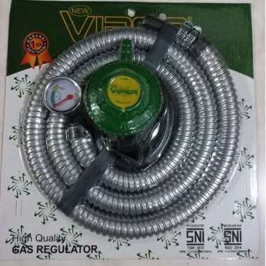 Selang Gas Regulator SNI/ Selang Kompor Gas +indikator tekanan 1.8 M TERBAIK Multicolor