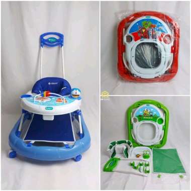 Baby Walker Anak Dorongan Bayi Belajar Jalan Nakami Biru