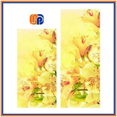 [09-16] STIKER KULKAS 1 PINTU DAN 2 PINTU MOTIF BUNGA Bunga 16 1 Pintu