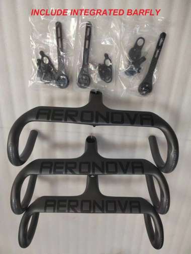 Dropbar Carbon AERONOVA Integrated Handlebar Roadbike Full cCrbon 38CM STEM 90MM
