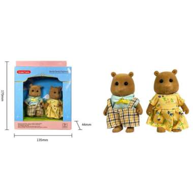 MALOTOYS - Stomle Family Mini Doll Families Figure Mainan Boneka Mini Kecil Anak Anbeiya Mirip Sylva