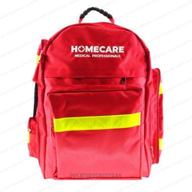 HomeCare Tas Perlengkapan Medis Emergency Kit Tas P3K SAR RANSEL JUMBO Merah