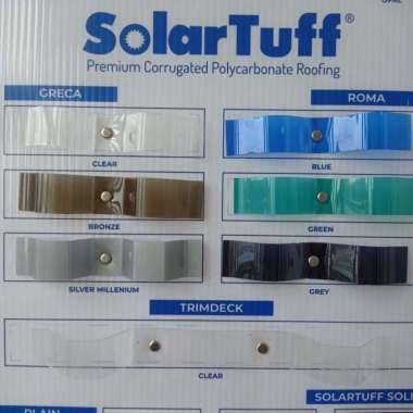 0.8 MM X 84 CM X 3 M /SOLARTUFF SPANDEK SPANDEX ATAP GELOMBANG KECIL