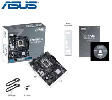 Motherboard ASUS PRIME H610M-K D4 Intel H610 LGA 1700 DDR4 Micro ATX