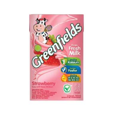 Greenfields UHT Milk Strawberry [105 mL 1 Dus]