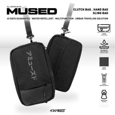Tas Clutch Pria - Ikozzi Mused Clutch Bag - Sling Bag