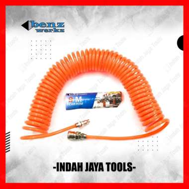 BENZ BZ-5609 Recoil Hose 9 Meter - Selang Angin Kompresor Spiral