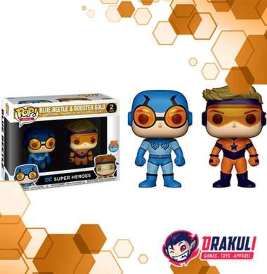 Toys Funko Pop DC Super Heroes - Blue Beetle&Booster Gold Metallic