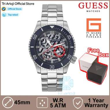 GUESS Watches GUESS GW0488G1 Original AXLE Jam Tangan Pria Analog Stainless Steel