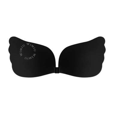 WIMIU Bra BH Tempel BH Tempel Premium Push Up Sayap Kancing Tengah Bra Tempel 033675 Black Kancing B