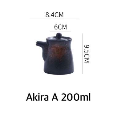 JAPAN Sauce Jar Teko keramik saus jepang botol unik kecap asin Akira A JAR