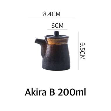 JAPAN Sauce Jar Teko keramik saus jepang botol unik kecap asin Akira B JAR