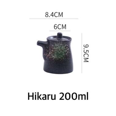 JAPAN Sauce Jar Teko keramik saus jepang botol unik kecap asin Hikaru JAR