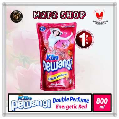So Klin Cair Pewangi Double Perfume Energetic Red - 800 ml (Kemasan Satuan)
