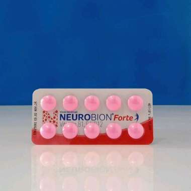 NEUROBION FORTE PINK 1 STRIP @ 10 TABLET | Saraf Kesemutan Kebas