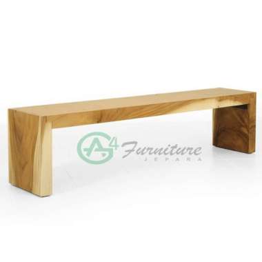 Bangku Santai / Stool Panjang Natural Kayu Trembesi / Suar Wood